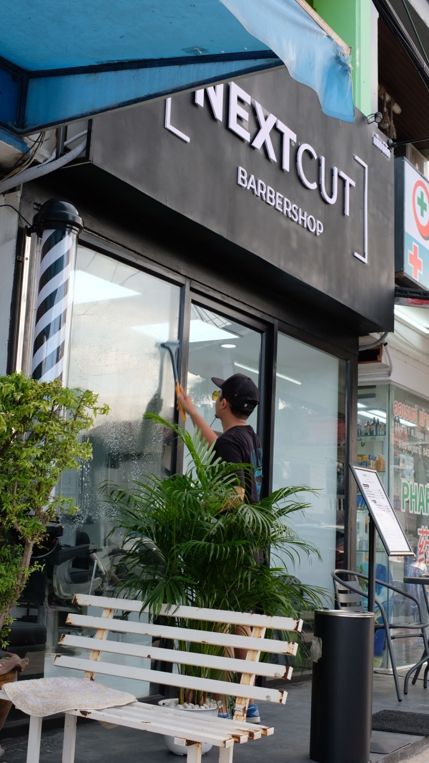 Barbershop exterior in Fisherman's Village, Koh Samui