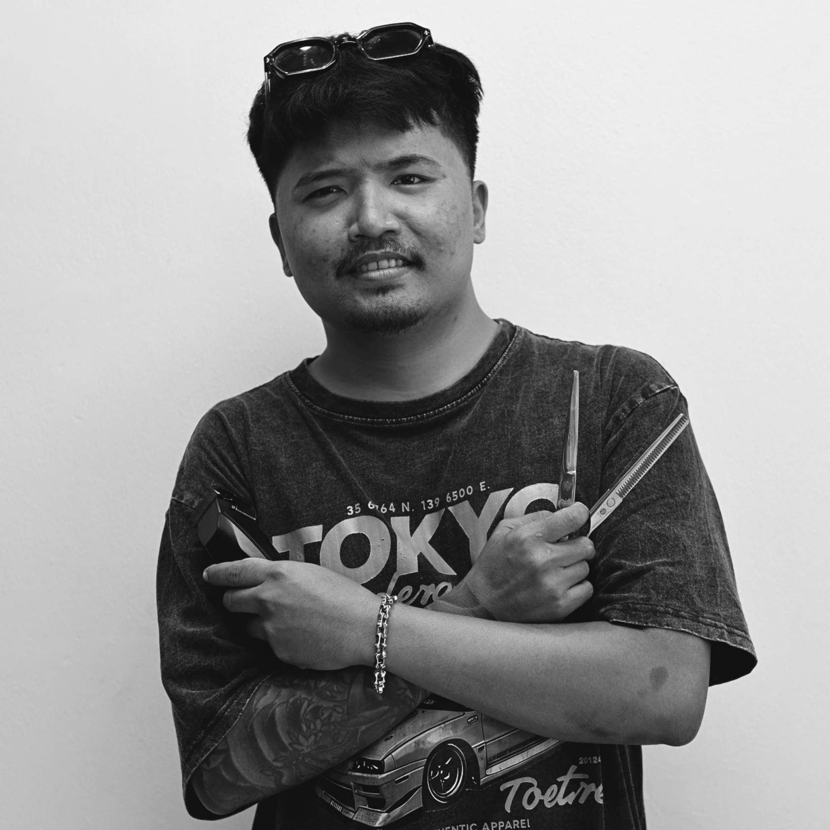 Axe, barber at NextCut Barbershop Koh Samui
